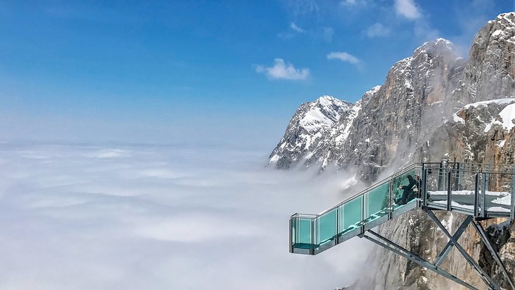 Stairways to Nothingness platform in the winter