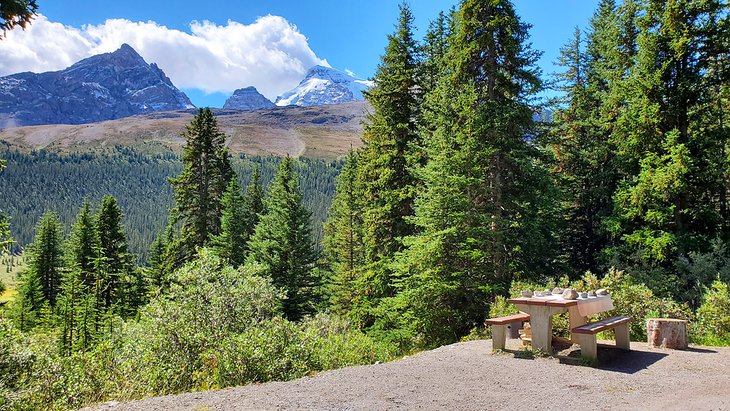 View from campsite at Wilcox Campground