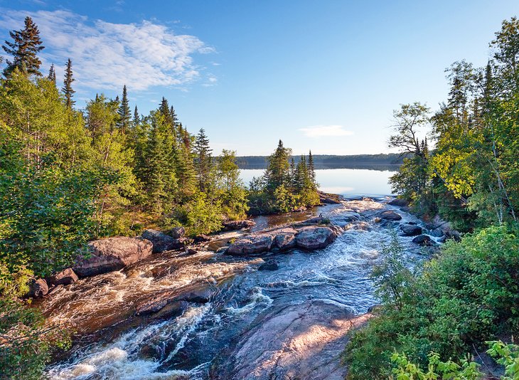 Tulabi Falls in Nopiming Provincial Park