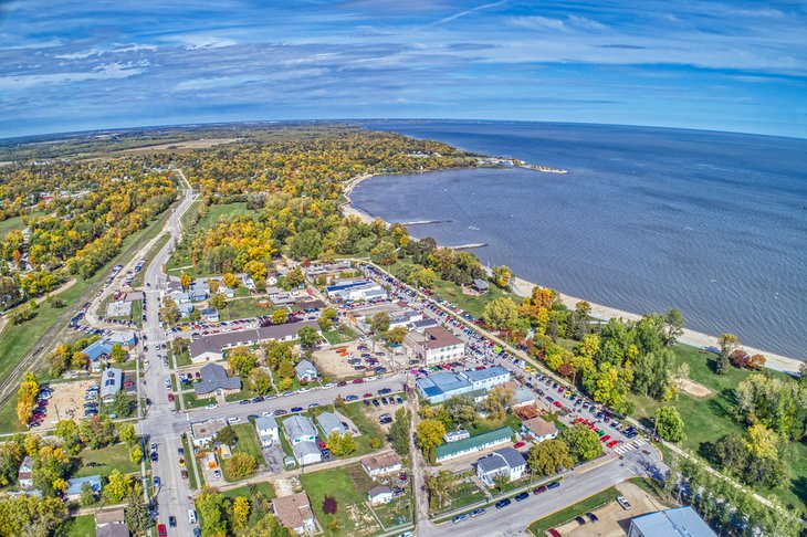 Aerial of Winnipeg Beach