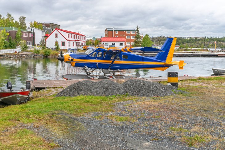 Floatplane at Yellowknife on Great Slave Lake