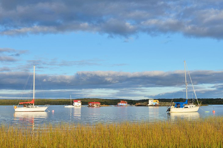 Sailboats on Great Slave Lake