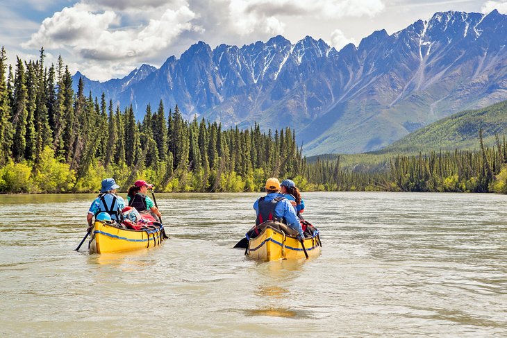 Canoeing on the Nahanni River