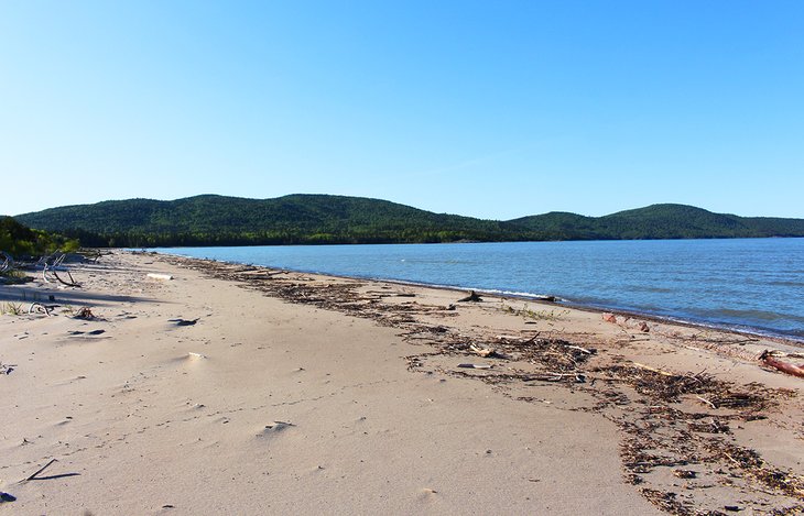 Beach at Neys Provincial Park