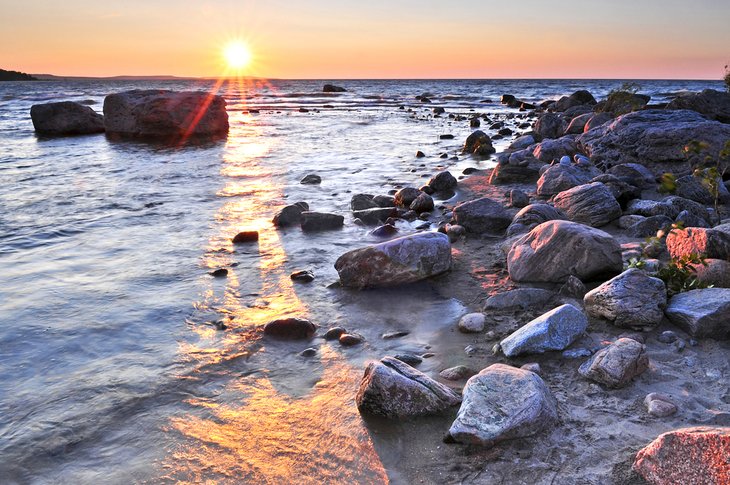 Sunset at Awenda Provincial Park