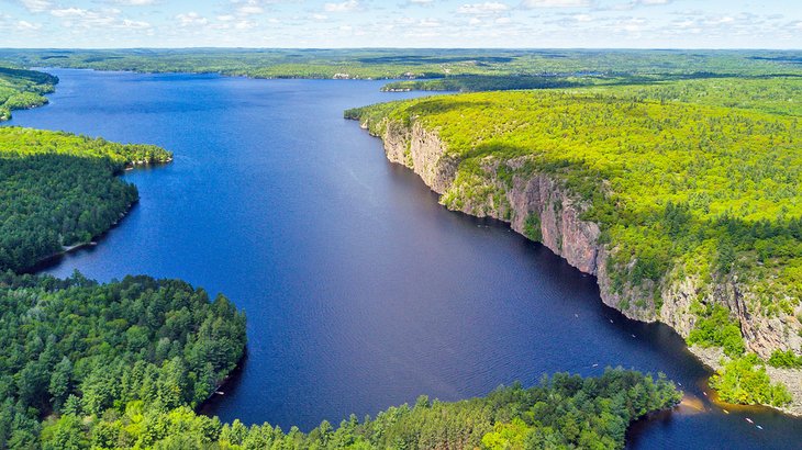 View over Mazinaw Lake in Bon Echo Provincial Park