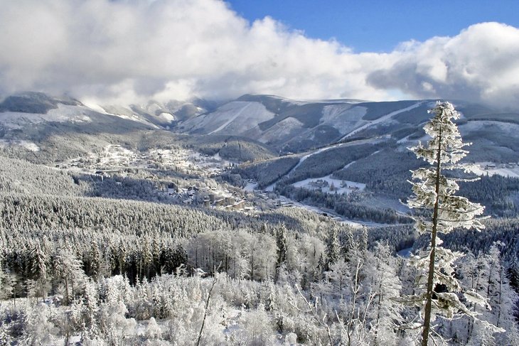 Snow-covered Spindleruv Mlyn