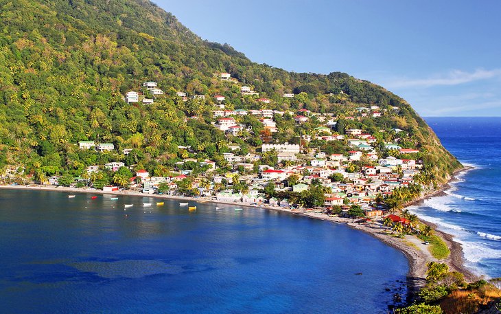 Fishing village in Dominica