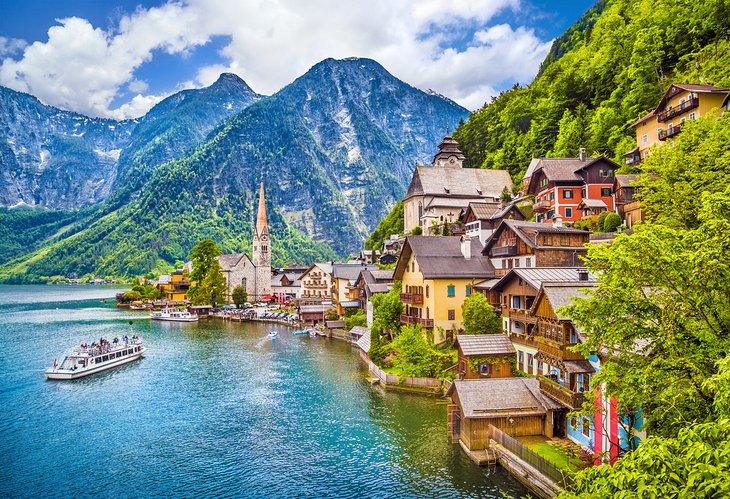 Hallstatt village in the Austrian Alps