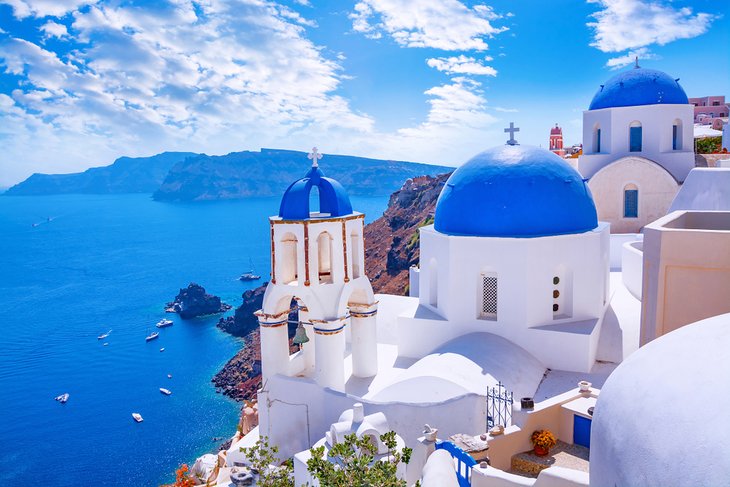 Oia town on Santorini Island, Greece