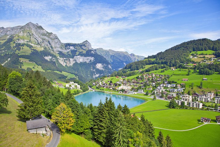 View over Engelberg village