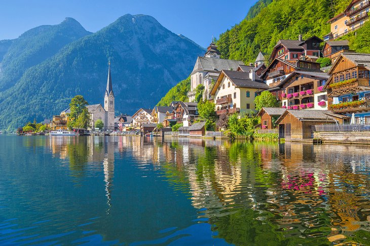 Hallstatt village on Lake Hallstatt