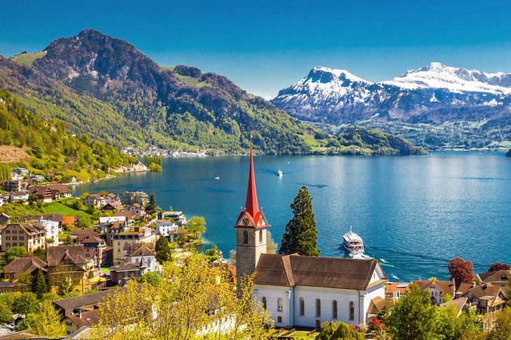 Europe's Top Lakes In 2022 Weggis village on Lake Lucerne