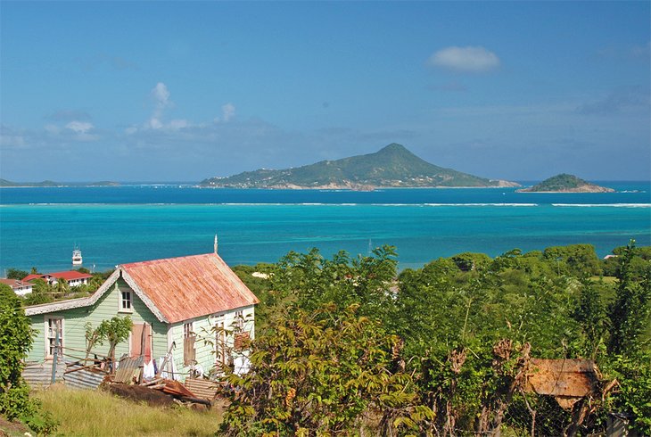 Vue de la Petite Martinique depuis Carriacou