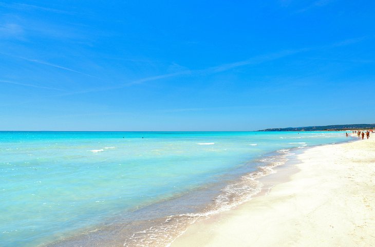 White beach at Rosignano near Livorno