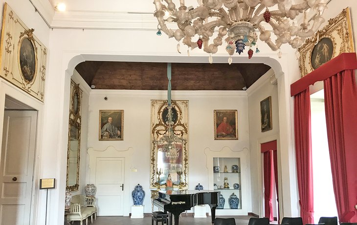 Concert room at the Correale di Terranova Museum