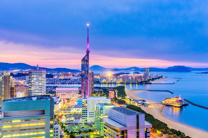 Fukuoka at dusk