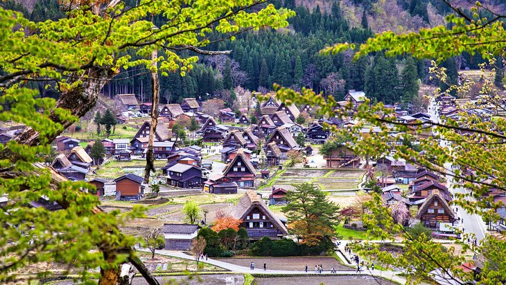 Ogimachi Village, the largest village in Shirakawa-go, Takayama