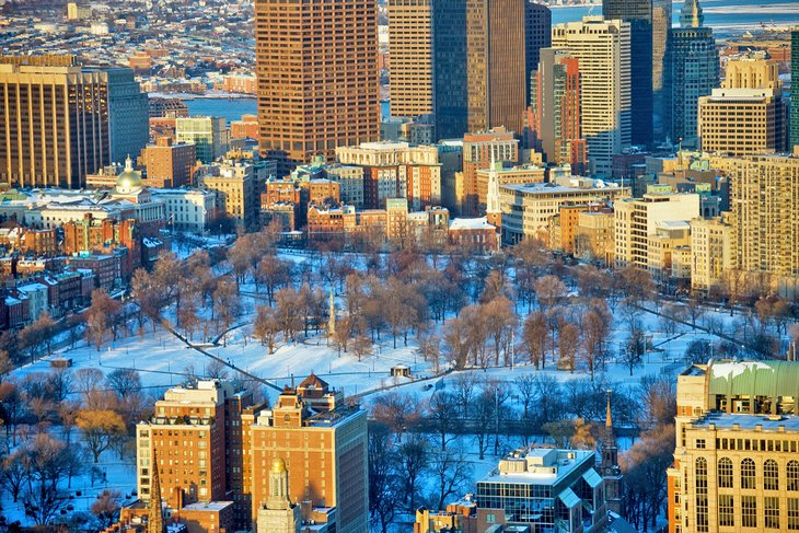 View from the Prudential Skywalk Observatory in the winter