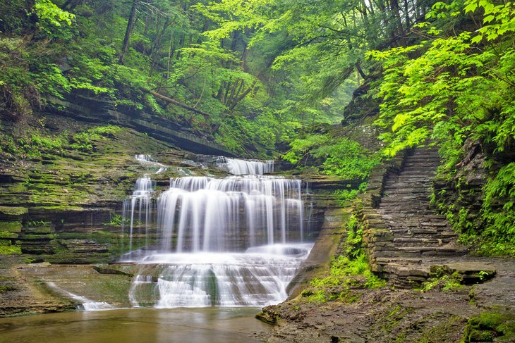 Waterfall at Buttermilk Falls State Park