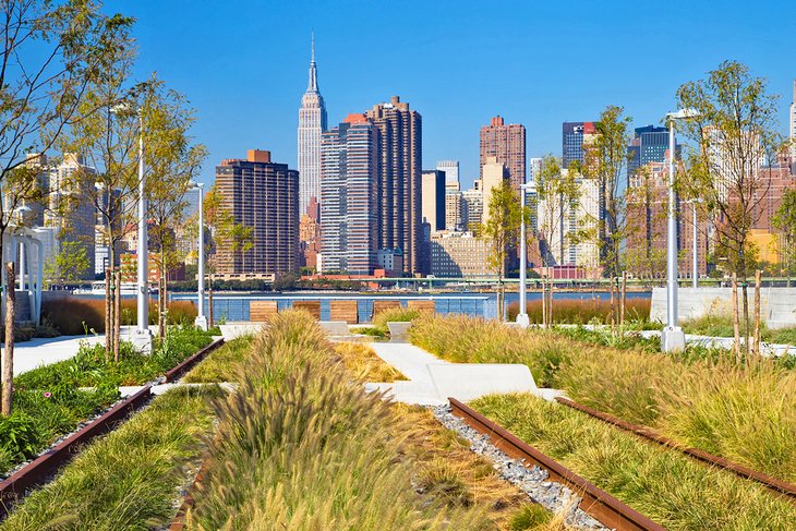 New York City skyline from Gantry Plaza State Park