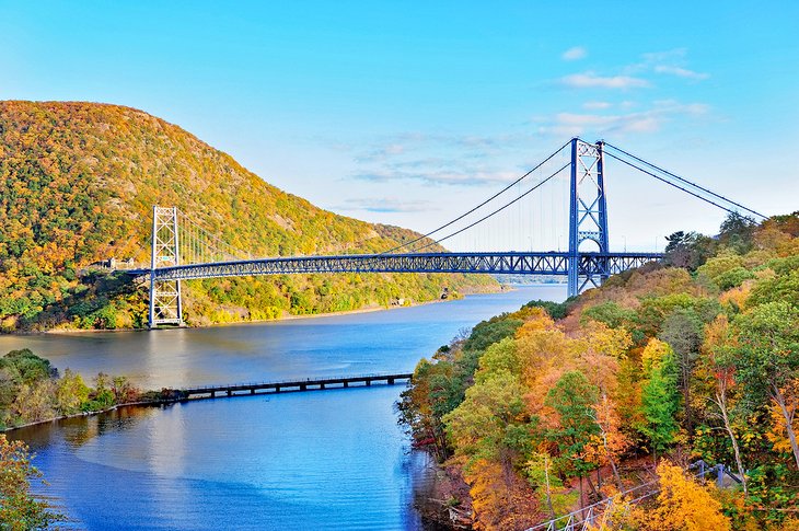 Hudson River Valley with fall colors