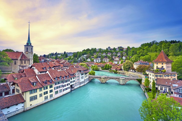 Bern at sunset