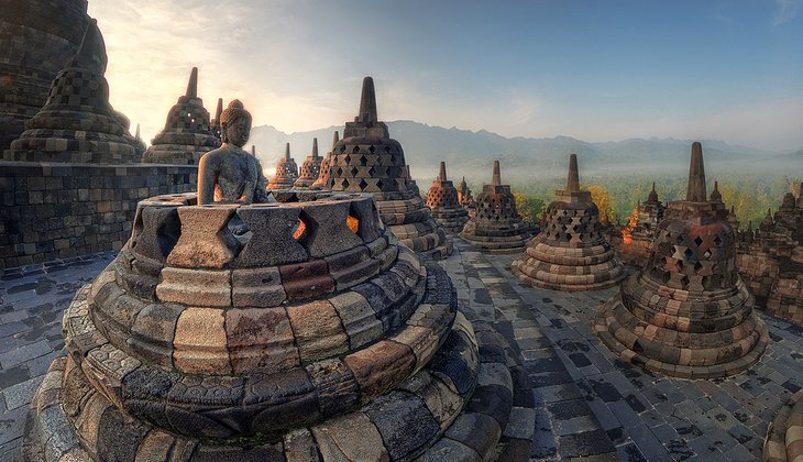 Sunrise at Borobudur