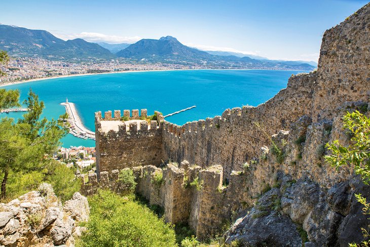 Alanya Castle walls