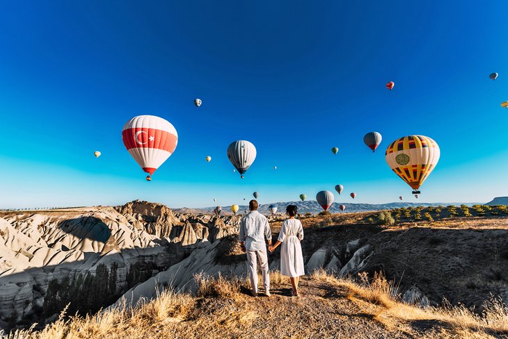 Hot-air balloons in Cappadocia