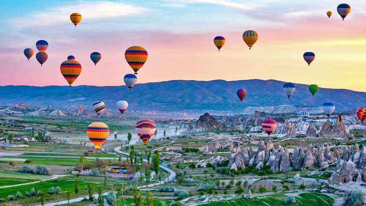 Balloons at dawn