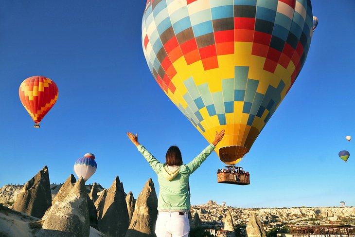 Watching balloons over Cappadocia