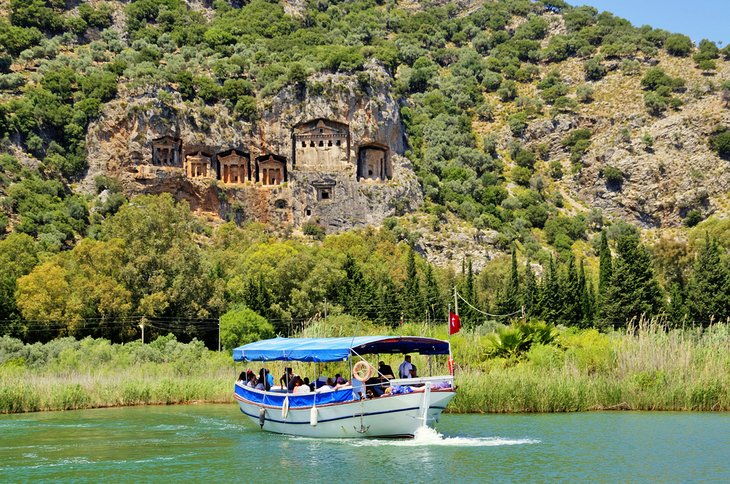 Kaunos ruins along the Dalyan River