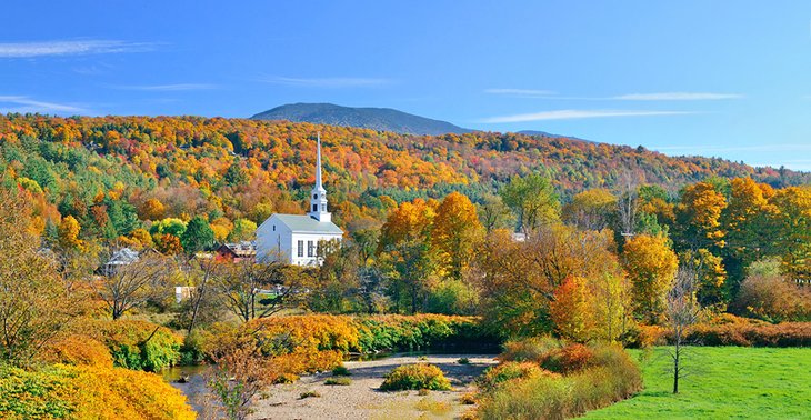Fall colors in Stowe, Vermont
