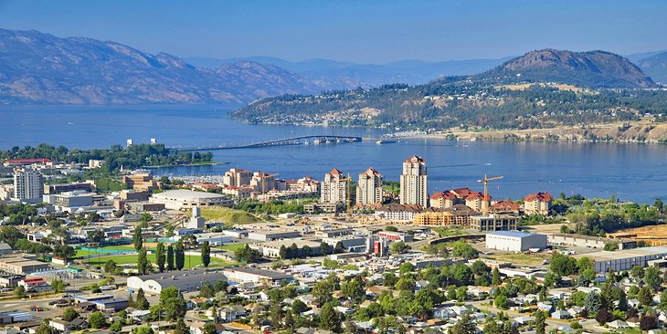 Aerial view of Kelowna
