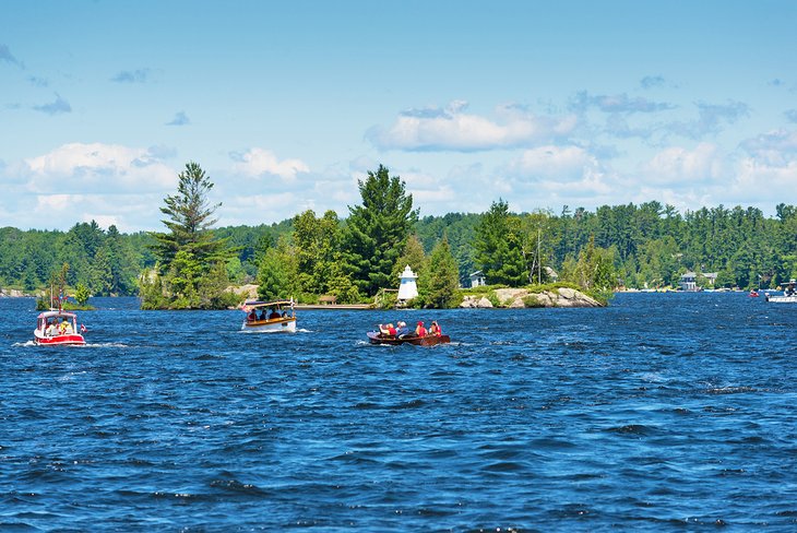 Boats on Lake Muskoka