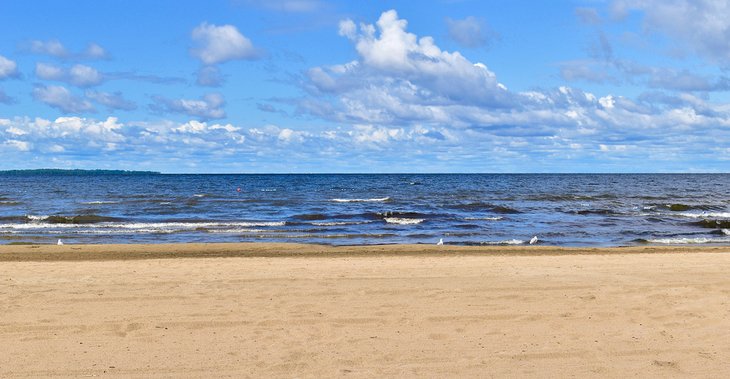 Sandy beach on Lake Nipissing