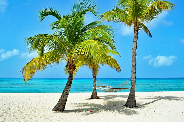 Hammock on idyllic Seven Mile Beach