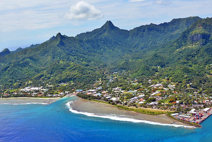 Aerial view of Avarua