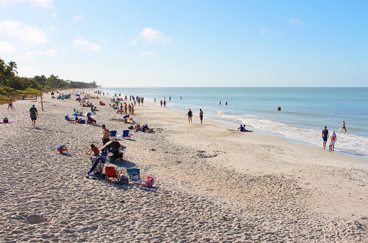 Beach at Naples Pier