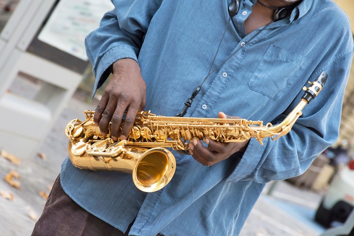 Jazz musician in Avignon