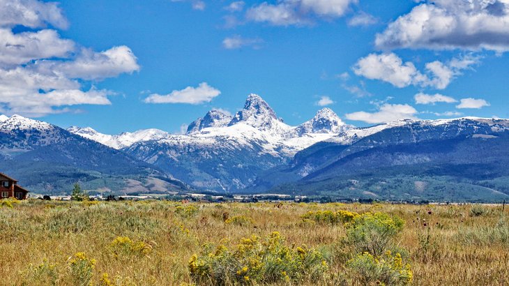 Grand Teton view from Driggs