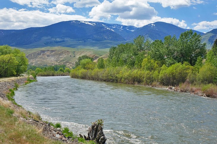 Salmon River flowing through Salmon