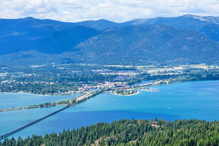 View of Sandpoint and Lake Pend Oreille