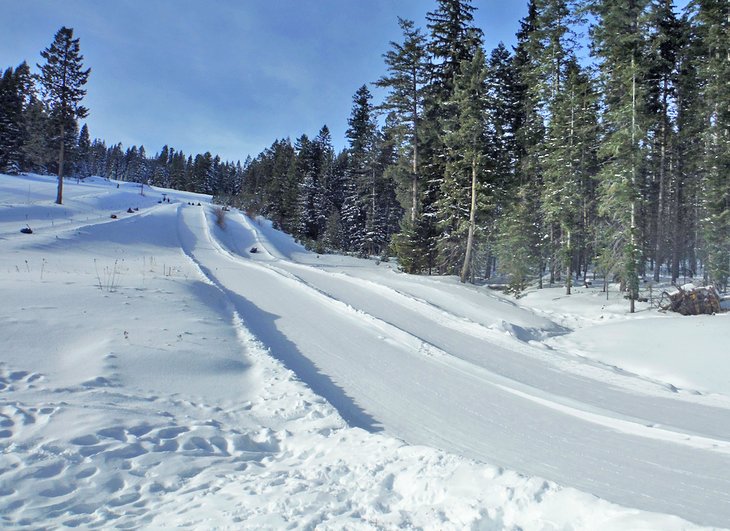 Snow tubing in Idaho