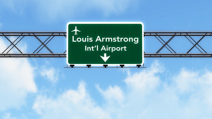 New Orleans' airport sign
