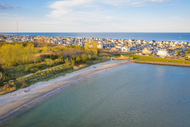 Aerial view of Fisherman's Cove Conservation Area