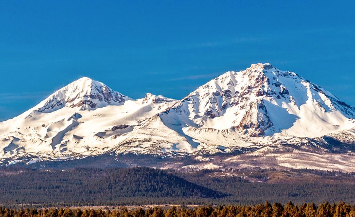 North and Middle Sister Mountains near Sisters