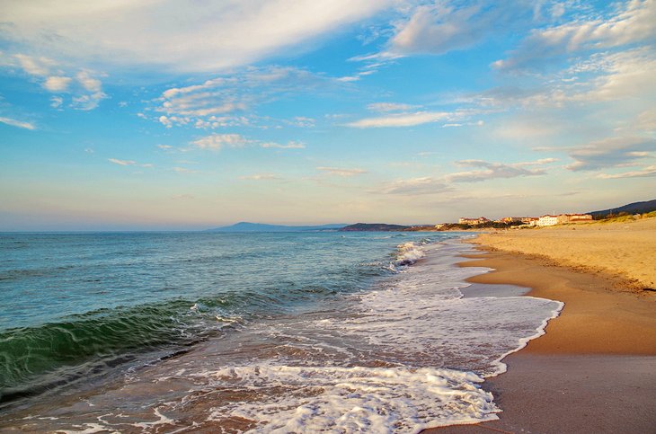 Sunset at the beach in Tabarka