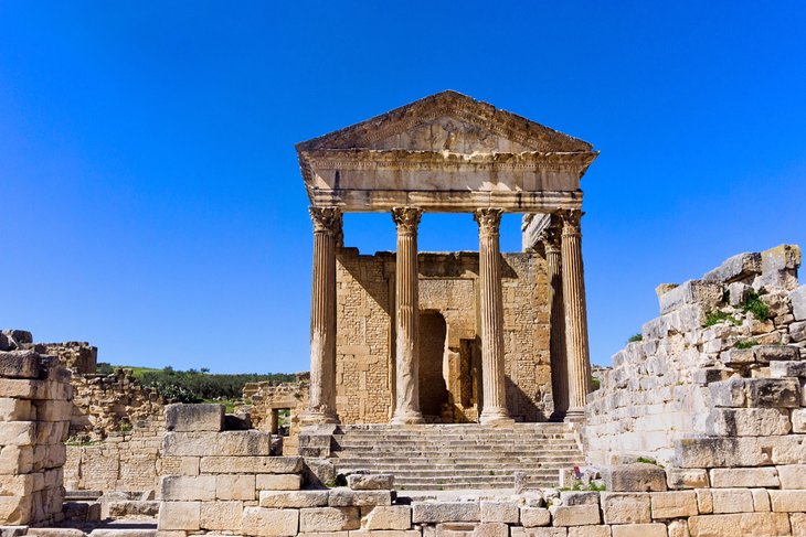 Römische Ruinen in Dougga